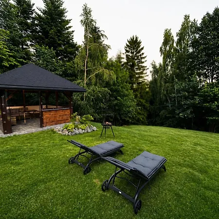 Nyaraló Bialy Swierczek - Jacuzzi, Balia Ruska Spa, Rowery, Altana I Grill W